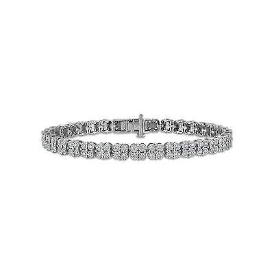 EcoLove 2 CTW Lab Grown Diamond 8-inch Bracelet in Sterling Silver