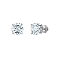 EcoLove 5 CTW Lab Grown Diamond Stud Earrings in 14KT White Gold