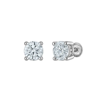 EcoLove 4 CTW Lab Grown Diamond Stud Earrings in 10KT White Gold
