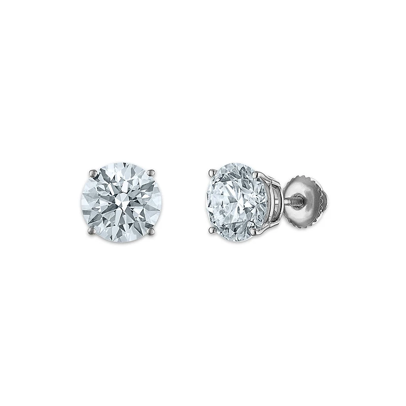 EcoLove 5 CTW Diamond Stud Earrings in 10KT White Gold