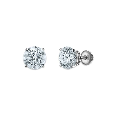 EcoLove 5 CTW Diamond Stud Earrings in 10KT White Gold