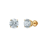 EcoLove 5 CTW Diamond Stud Earrings in 10KT Yellow Gold