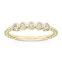1/5 CTW Lab Grown Diamond Ring in 10KT Yellow Gold