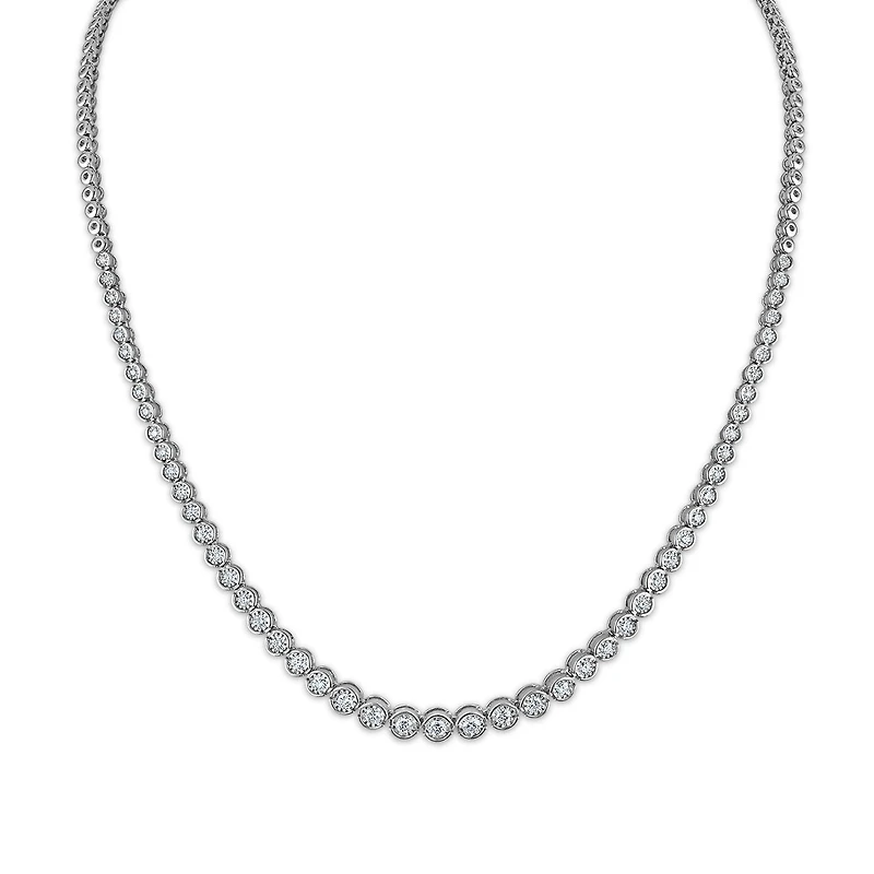 EcoLove 1-1/2 CTW Lab Grown Diamond Tennis Necklace in Sterling Silver