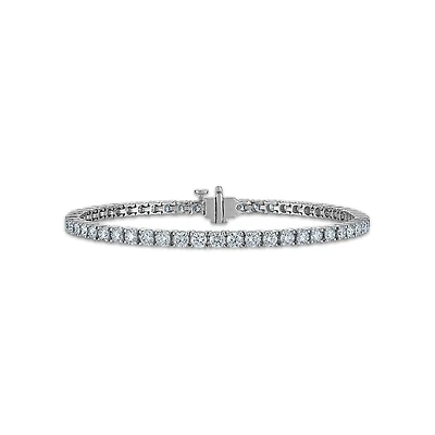 Red Hot Deal 5 CTW Lab Grown Diamond 7-inch Tennis Bracelet in 10KT White Gold
