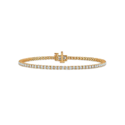 Red Hot Deal 2 CTW Lab Grown Diamond 7-inch Tennis Bracelet in 10KT Yellow Gold