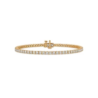 Red Hot Deal 3 CTW Lab Grown Diamond Tennis 7-Inch Bracelet in 10KT Yellow Gold