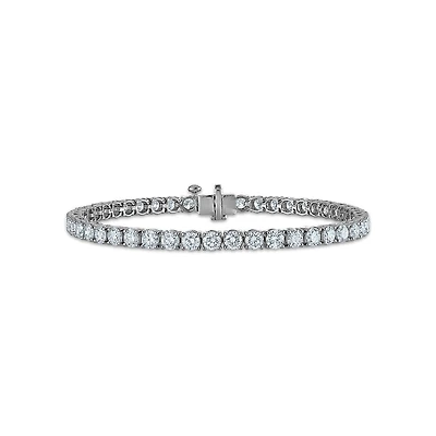 Red Hot Deal 7 CTW Lab Grown Diamond 7-inch Tennis Bracelet in 10KT White Gold