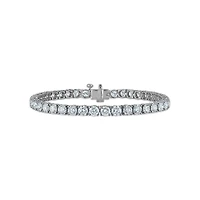 Red Hot Deal 10 CTW Lab Grown Diamond 7-inch Tennis Bracelet in 10KT White Gold