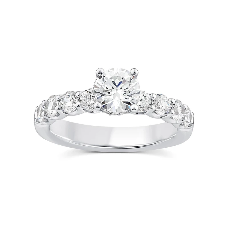 Red Hot Deal 2 CTW Lab Grown Diamond Engagement Ring in 10KT White Gold