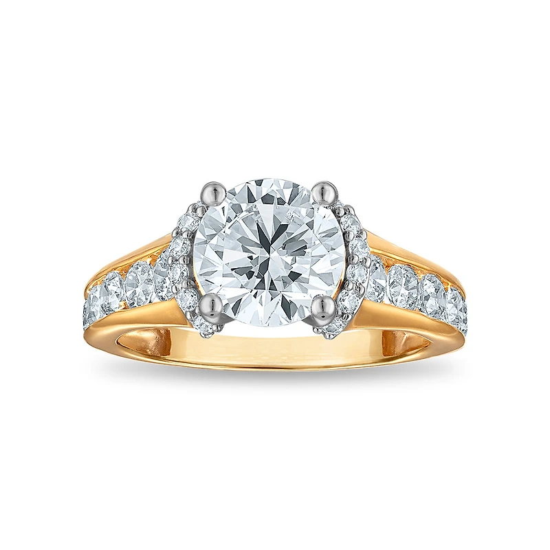 Red Hot Deal 3 CTW Lab Grown Diamond Engagement Ring in 10KT Yellow Gold