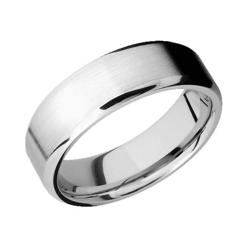 Lashbrook 10KT White Gold Band with Satin Polished Finish