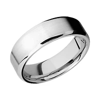 Lashbrook 10KT White Gold Band with Satin Polished Finish