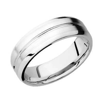 Lashbrook 10KT White Gold Band with Polish Satin Finish
