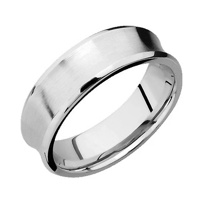 Lashbrook 10KT White Gold Band with Satin Polished Finish