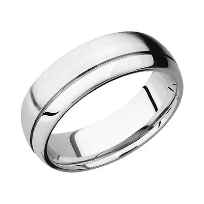 Lashbrook 10KT White Gold Band with Satin Polished Finish