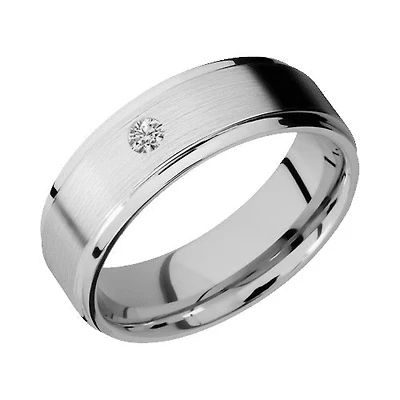 Lashbrook 10KT White Gold Band with Satin Polished Finish