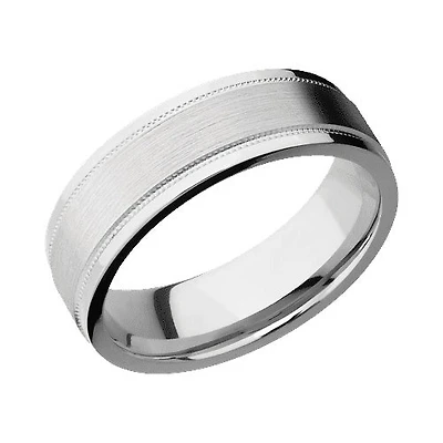 Lashbrook 10KT White Gold Band with Satin Polished Finish