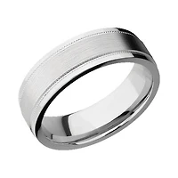 Lashbrook 10KT White Gold Band with Satin Polished Finish