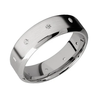 Lashbrook 10KT White Gold Band with Satin Polished Finish