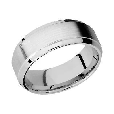 Lashbrook 10KT White Gold Band with Satin Polished Finish