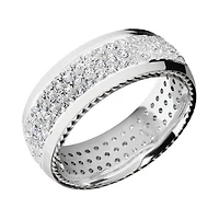 Lashbrook 14KT White Gold Polished Finish Band with 3.06 CTW Natural Diamonds