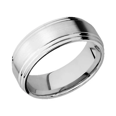 Lashbrook 10KT White Gold Band with Satin Polished Finish