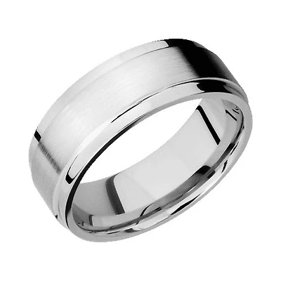 Lashbrook 10KT White Gold Band with Satin Polished Finish
