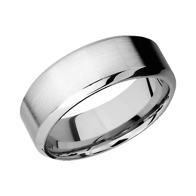 Lashbrook 10KT White Gold Band with Satin Polished Finish