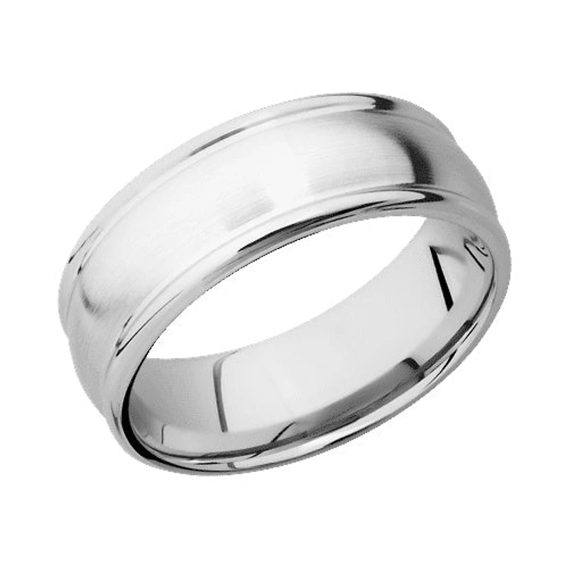 Lashbrook 10KT White Gold Band with Satin Polished Finish