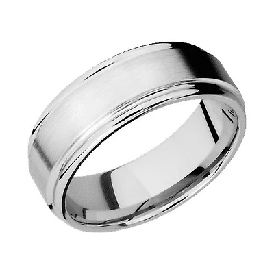 Lashbrook 10KT White Gold Band with Satin Polished Finish