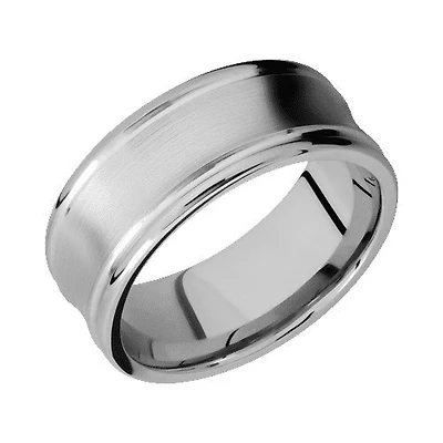 Lashbrook 10KT White Gold Band with Satin Polished Finish