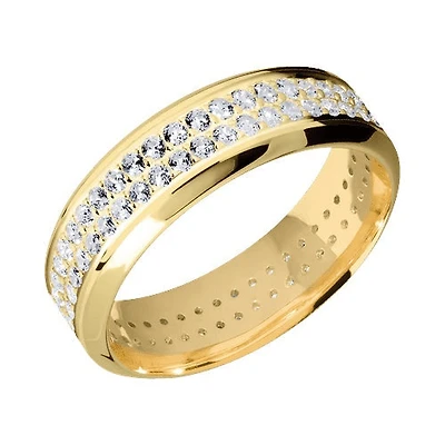 Lashbrook 10KT Yellow Gold Polish Polished Finish Band with 1.35 CTW Lab Grown Diamonds