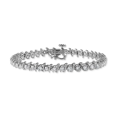 Signature EcoLove 3 CTW Lab Grown Diamond 7-inch Tennis Bracelet in 14KT White Gold