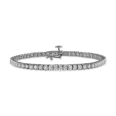 Signature EcoLove 3 CTW Lab Grown Diamond 7-inch Tennis Bracelet in 14KT White Gold