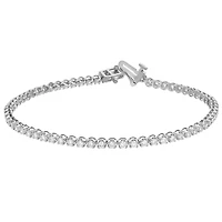 Signature EcoLove 2 CTW Lab Grown Diamond 7.25-inch Tennis Bracelet in 14KT White Gold