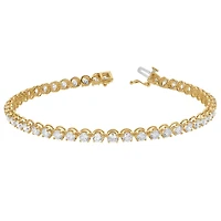 Signature EcoLove 5 CTW Lab Grown Diamond 7-inch Tennis Bracelet in 14KT Yellow Gold
