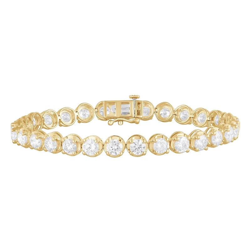 Signature EcoLove 9 CTW Lab Grown Diamond 7-inch Tennis Bracelet in 14KT Yellow Gold