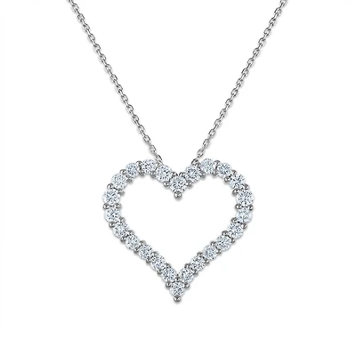 Signature EcoLove 1 CTW Lab Grown Diamond Heart Pendant in 14KT Gold