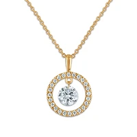 Signature EcoLove 5/8 CTW Lab Grown Diamond 18-inch Pendant in 14KT Yellow Gold