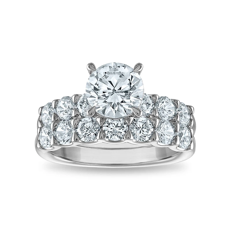 Signature EcoLove Diamond Dreams 3 1/2 CTW Lab Grown Diamond Bridal Set in 14KT White Gold