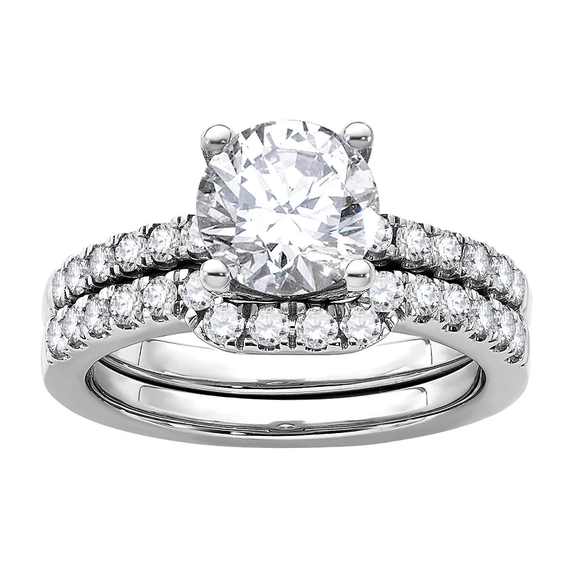 Signature EcoLove Diamond Dreams 2-1/3 CTW Lab Grown Diamond Bridal Set in Platinum