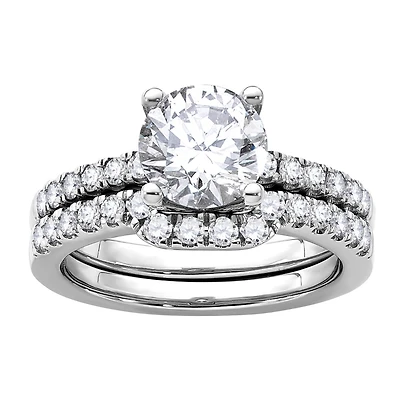 Signature EcoLove Diamond Dreams 2-1/3 CTW Lab Grown Diamond Bridal Set in Platinum