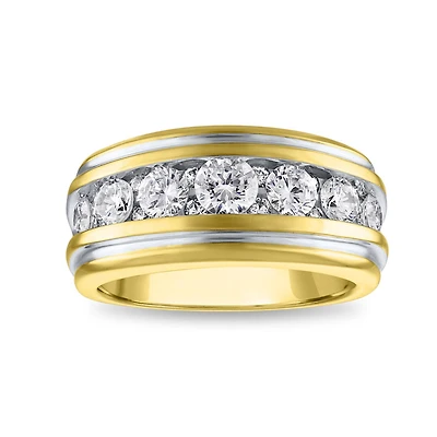 Signature EcoLove 2 CTW Lab Grown Diamond Wedding Ring in 14KT Yellow Gold