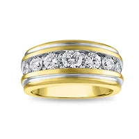 Signature EcoLove 2 CTW Lab Grown Diamond Wedding Ring in 14KT Yellow Gold