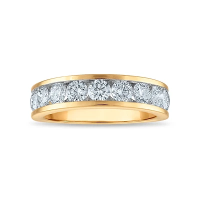 Signature EcoLove 2 CTW Lab Grown Diamond Wedding Ring in 14KT Yellow Gold