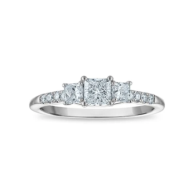 Signature EcoLove 3/4 CTW Lab Grown Diamond Ring in 14KT White Gold