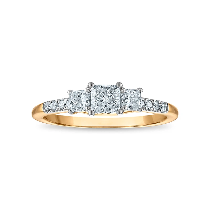 Signature EcoLove 3/4 CTW Lab Grown Diamond Ring in 14KT Yellow Gold