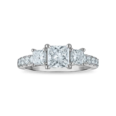 Signature EcoLove 2 CTW Lab Grown Diamond Ring in 14KT White Gold