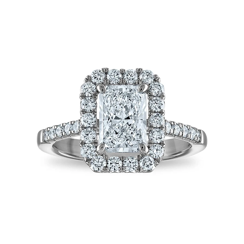 Signature EcoLove Diamond Dreams 1-7/8 CTW Lab Grown Diamond Halo Engagement Ring in 14KT White Gold